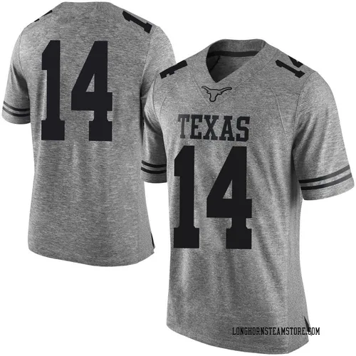 Men's Nike Aaron Butler Texas Longhorns Limited Gray Mens Football College Jersey