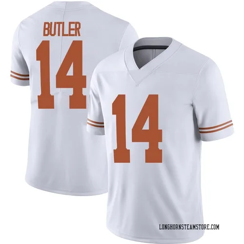 Men's Nike Aaron Butler Texas Longhorns Limited White Alternate Football Jersey