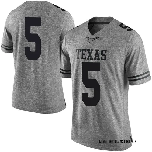 Men's Nike Adonai Mitchell Texas Longhorns Limited Gray Mens Football College Jersey