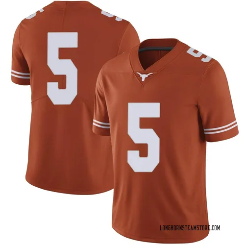 Men's Nike Adonai Mitchell Texas Longhorns Limited Orange Mens Football College Jersey