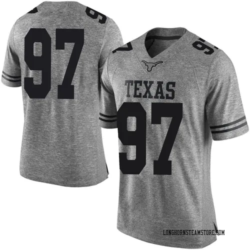 Men's Nike Alex January Texas Longhorns Limited Gray Mens Football College Jersey