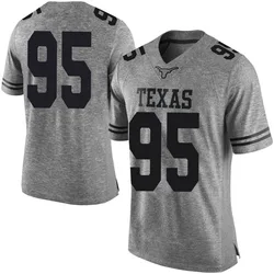 Men's Nike Alfred Collins Texas Longhorns Limited Gray Mens Football College Jersey