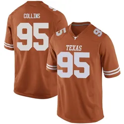 Men's Nike Alfred Collins Texas Longhorns Replica Orange Mens Football College Jersey