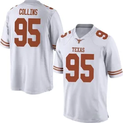 Men's Nike Alfred Collins Texas Longhorns Replica White Mens Football College Jersey