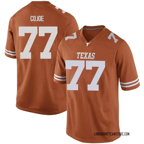 Men's Nike Andre Cojoe Texas Longhorns Replica Orange Mens Football College Jersey