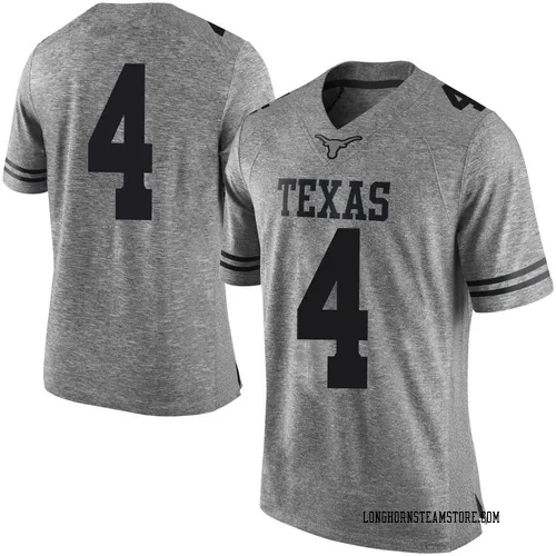 Men's Nike Andrew Mukuba Texas Longhorns Limited Gray Mens Football College Jersey