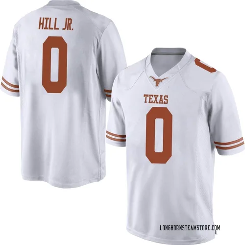 Men's Nike Anthony Hill Jr. Texas Longhorns Game White Mens Football College Jersey