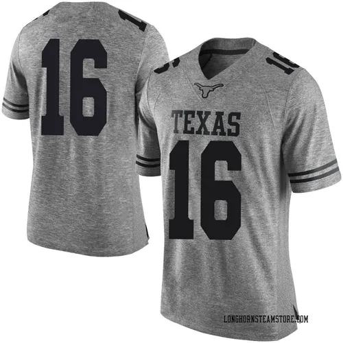 Men's Nike Arch Manning Texas Longhorns Limited Gray Mens Football College Jersey