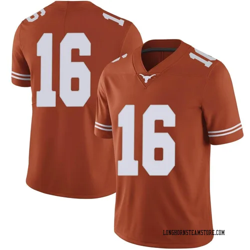 Men's Nike Arch Manning Texas Longhorns Limited Orange Mens Football College Jersey
