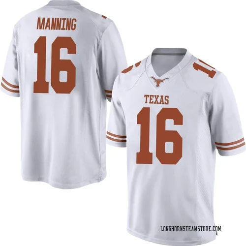 Men's Nike Arch Manning Texas Longhorns Replica White Mens Football College Jersey