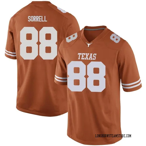 Men's Nike Barryn Sorrell Texas Longhorns Replica Orange Mens Football College Jersey