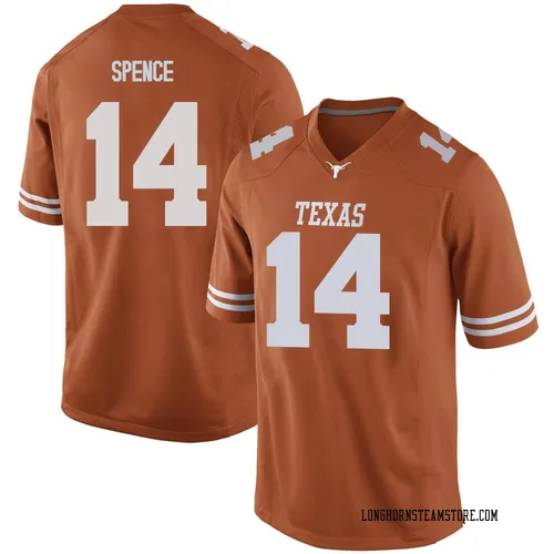 Men's Nike Brad Spence Texas Longhorns Game Orange Mens Football College Jersey