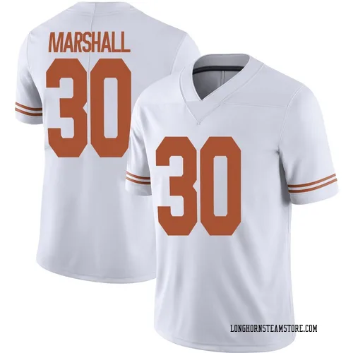 Men's Nike Carson Marshall Texas Longhorns Limited White Alternate Football Jersey