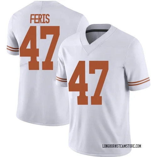 Men's Nike Charles Feris Texas Longhorns Limited White Alternate Football Jersey