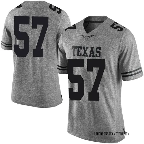 Men's Nike Christian Rizzi Texas Longhorns Limited Gray Mens Football College Jersey