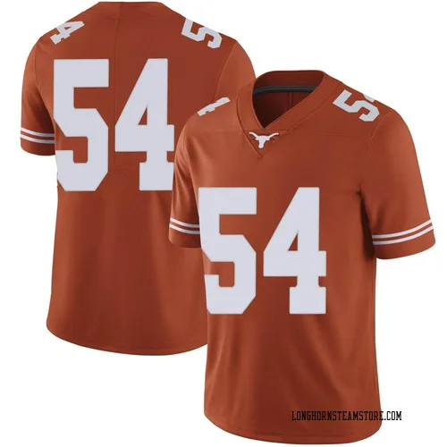 Men's Nike Cole Hutson Texas Longhorns Limited Orange Mens Football College Jersey