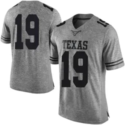 Men's Nike Cole Lourd Texas Longhorns Limited Gray Mens Football College Jersey