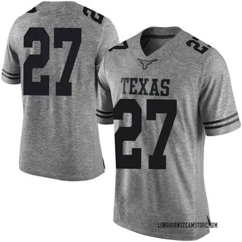Men's Nike Colin Page Texas Longhorns Limited Gray Mens Football College Jersey