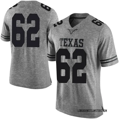 Men's Nike Connor Robertson Texas Longhorns Limited Gray Mens Football College Jersey