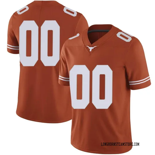 Men's Nike Custom Texas Longhorns Limited Orange Mens Football College Jersey