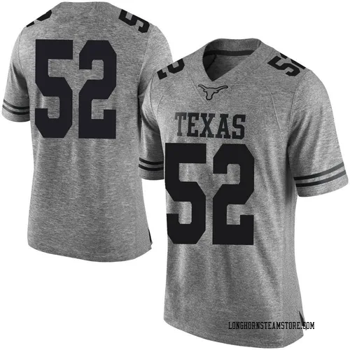 Men's Nike DJ Campbell Texas Longhorns Limited Gray Mens Football College Jersey