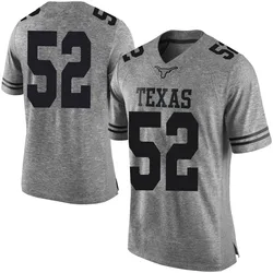 Men's Nike DJ Campbell Texas Longhorns Limited Gray Mens Football College Jersey