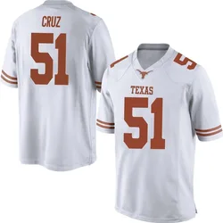 Men's Nike Daniel Cruz Texas Longhorns Replica White Mens Football College Jersey