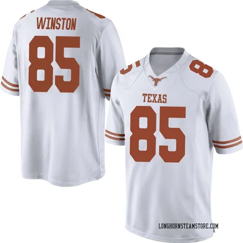 Men's Nike Emaree Winston Texas Longhorns Game White Mens Football College Jersey