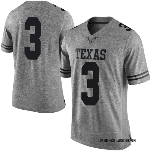 Men's Nike Emmett Mosley V Texas Longhorns Limited Gray Mens Football College Jersey