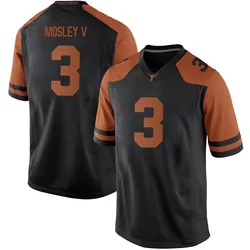 Men's Nike Emmett Mosley V Texas Longhorns Replica Black Mens Football College Jersey