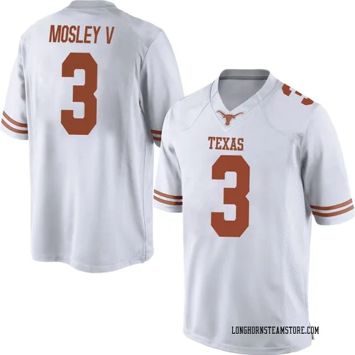 Men's Nike Emmett Mosley V Texas Longhorns Replica White Mens Football College Jersey