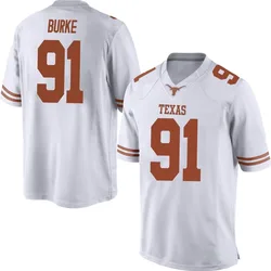 Men's Nike Ethan Burke Texas Longhorns Game White Mens Football College Jersey