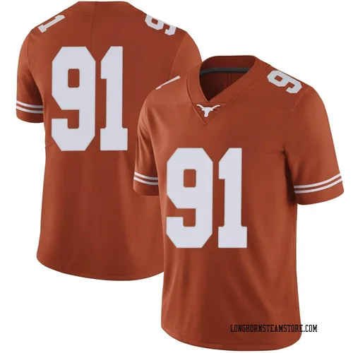 Men's Nike Ethan Burke Texas Longhorns Limited Orange Mens Football College Jersey