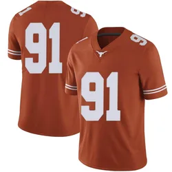 Men's Nike Ethan Burke Texas Longhorns Limited Orange Mens Football College Jersey