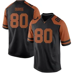 Men's Nike Freddie Dubose Texas Longhorns Game Black Mens Football College Jersey