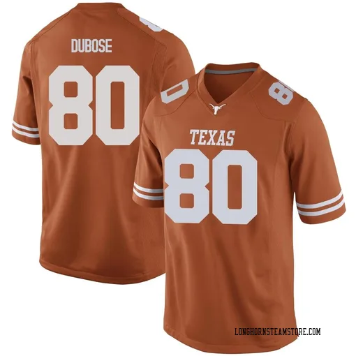 Men's Nike Freddie Dubose Texas Longhorns Replica Orange Mens Football College Jersey