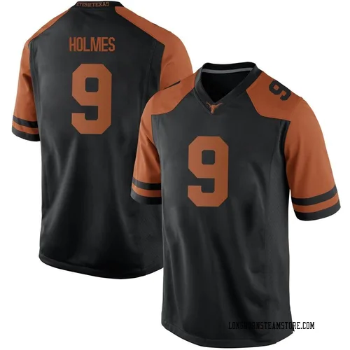 Men's Nike Gavin Holmes Texas Longhorns Replica Black Mens Football College Jersey