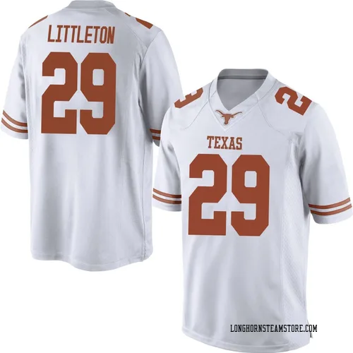 Men's Nike Graceson Littleton Texas Longhorns Game White Mens Football College Jersey