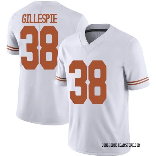 Men's Nike Graham Gillespie Texas Longhorns Limited White Alternate Football Jersey
