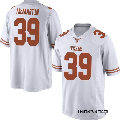Men's Nike Hamilton McMartin Texas Longhorns Replica White Mens Football College Jersey
