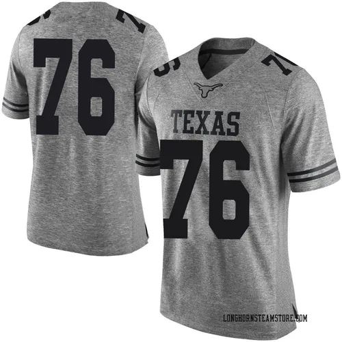 Men's Nike Jackson Christian Texas Longhorns Limited Gray Mens Football College Jersey