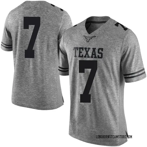 Men's Nike Jahdae Barron Texas Longhorns Limited Gray Mens Football College Jersey