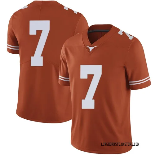 Men's Nike Jahdae Barron Texas Longhorns Limited Orange Mens Football College Jersey