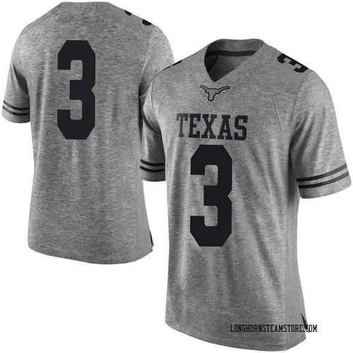 Men's Nike Jaylon Guilbeau Texas Longhorns Limited Gray Mens Football College Jersey
