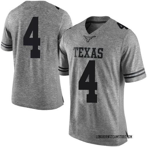 Men's Nike Jelani McDonald Texas Longhorns Limited Gray Mens Football College Jersey