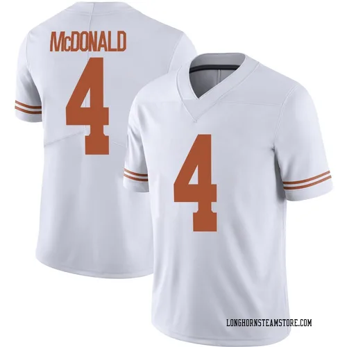 Men's Nike Jelani McDonald Texas Longhorns Limited White Alternate Football Jersey