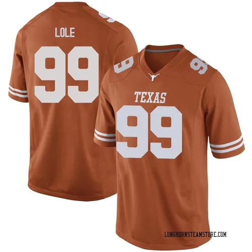 Men's Nike Jermayne Lole Texas Longhorns Replica Orange Mens Football College Jersey