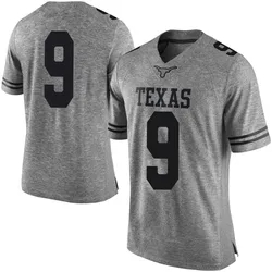 Men's Nike Jerrick Gibson Texas Longhorns Limited Gray Mens Football College Jersey