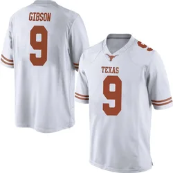 Men's Nike Jerrick Gibson Texas Longhorns Replica White Mens Football College Jersey