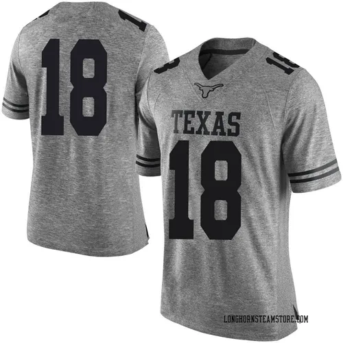 Men's Nike Joe Tatum Texas Longhorns Limited Gray Mens Football College Jersey